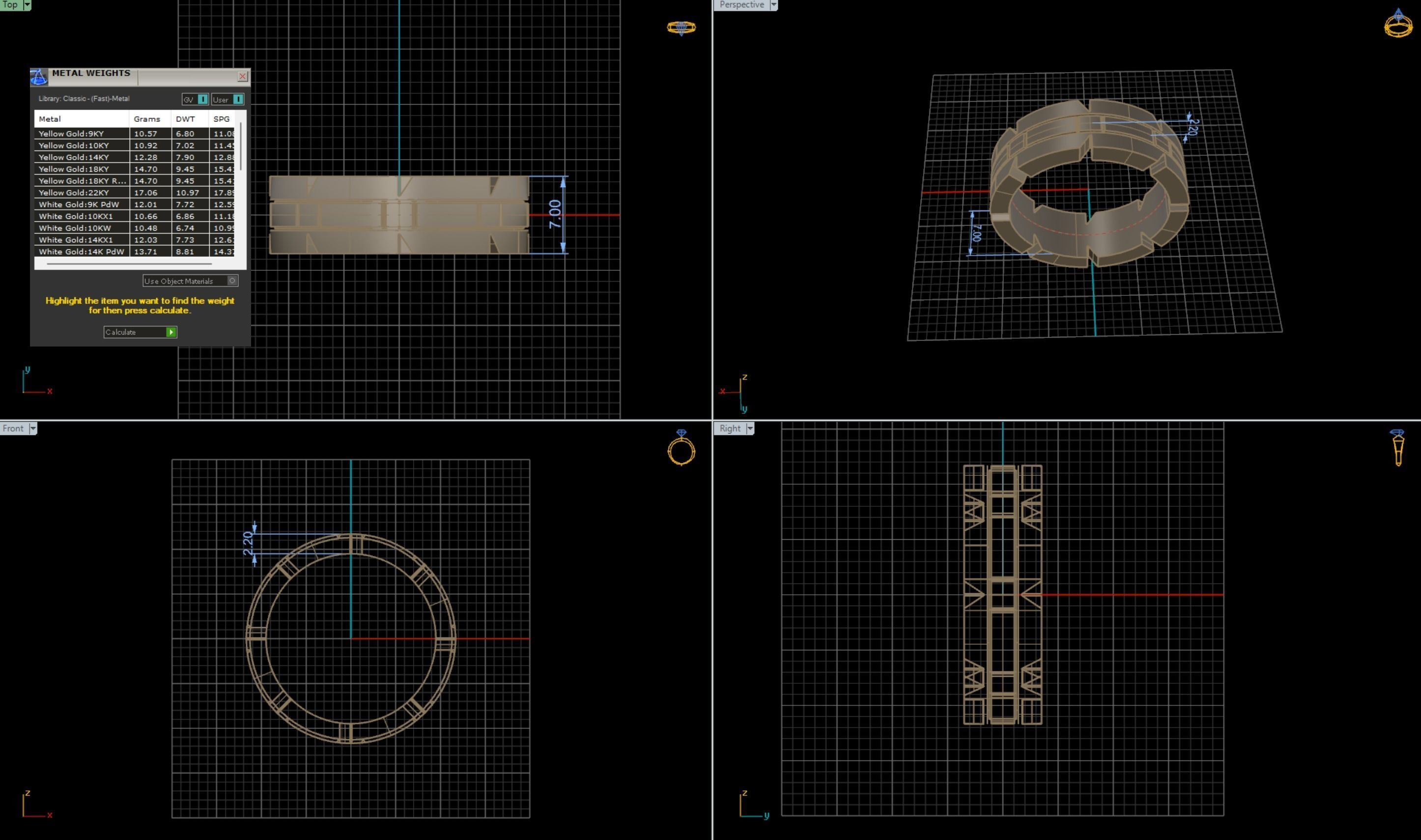 Bridal Ring 3D print model_5