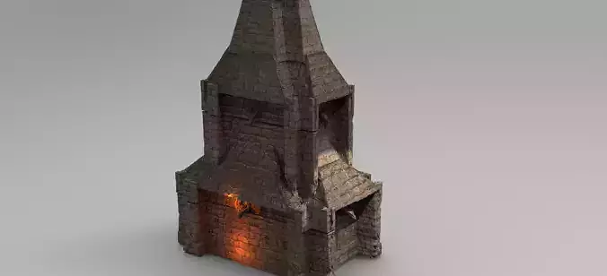 Lizard Town Hall Tower 2  3D model