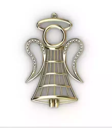 Angelo gold angel pendant