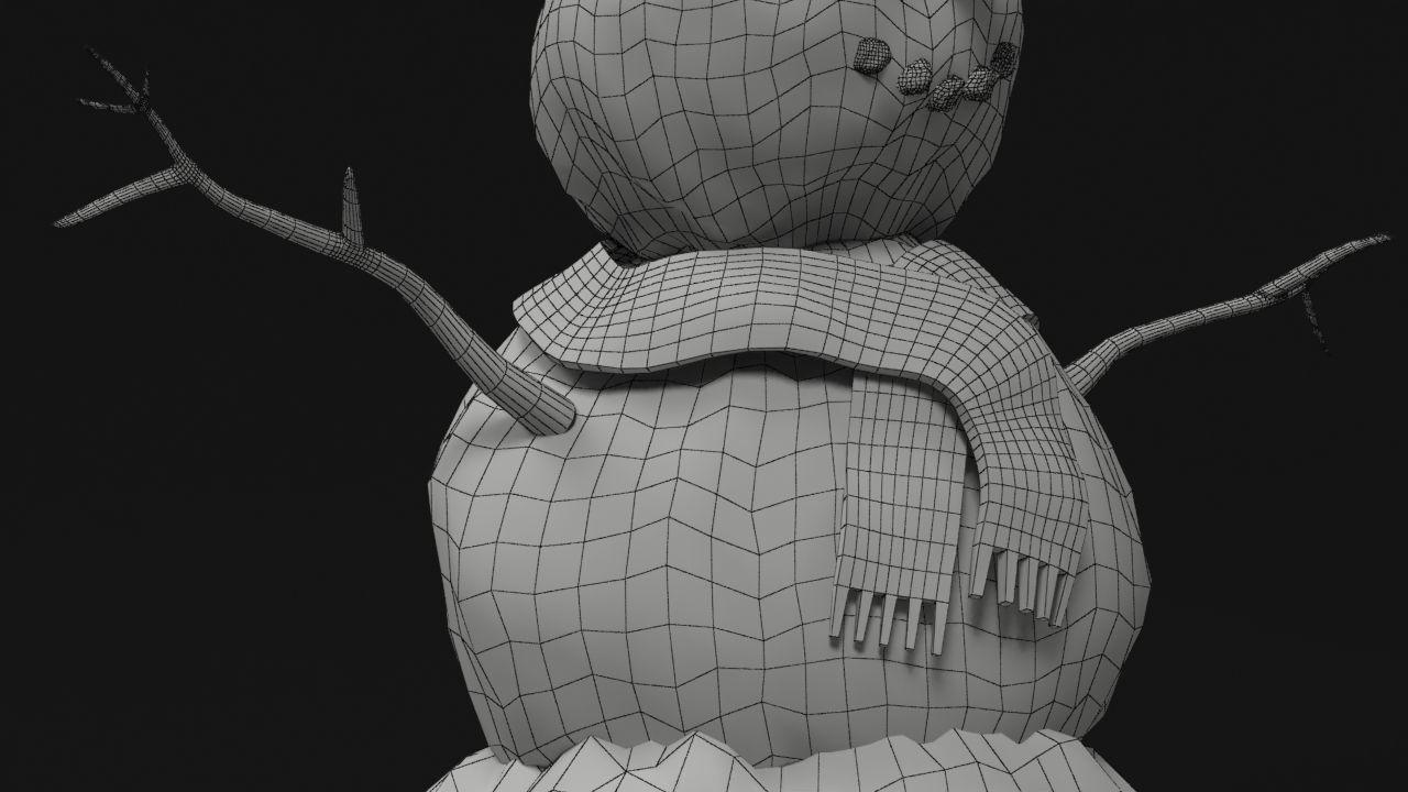 Christmas Snow Globe Low-poly 3D model_18