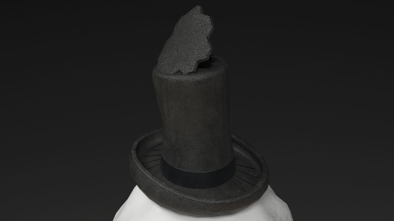 Christmas Snow Globe Low-poly 3D model_19