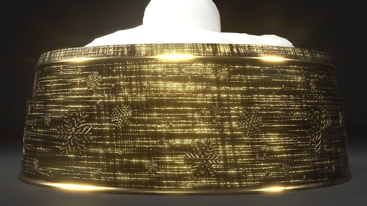 Christmas Snow Globe Low-poly 3D model_11