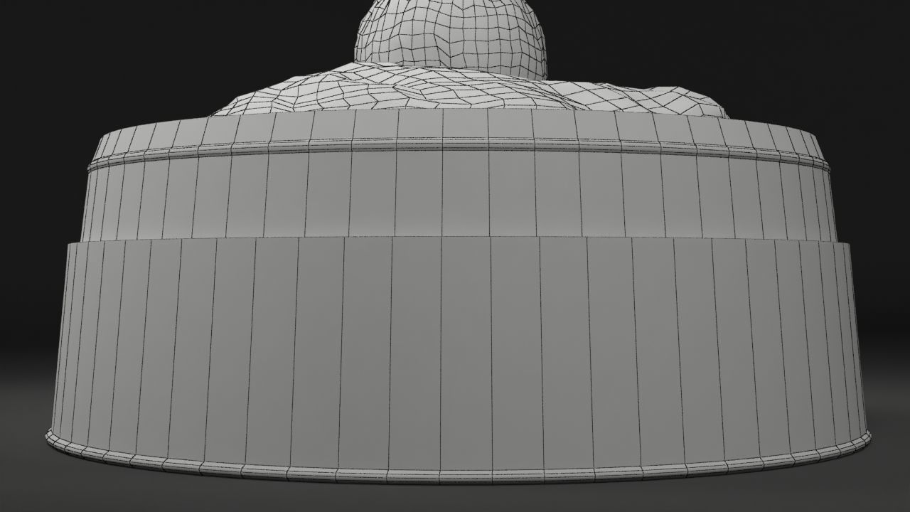 Christmas Snow Globe Low-poly 3D model_12