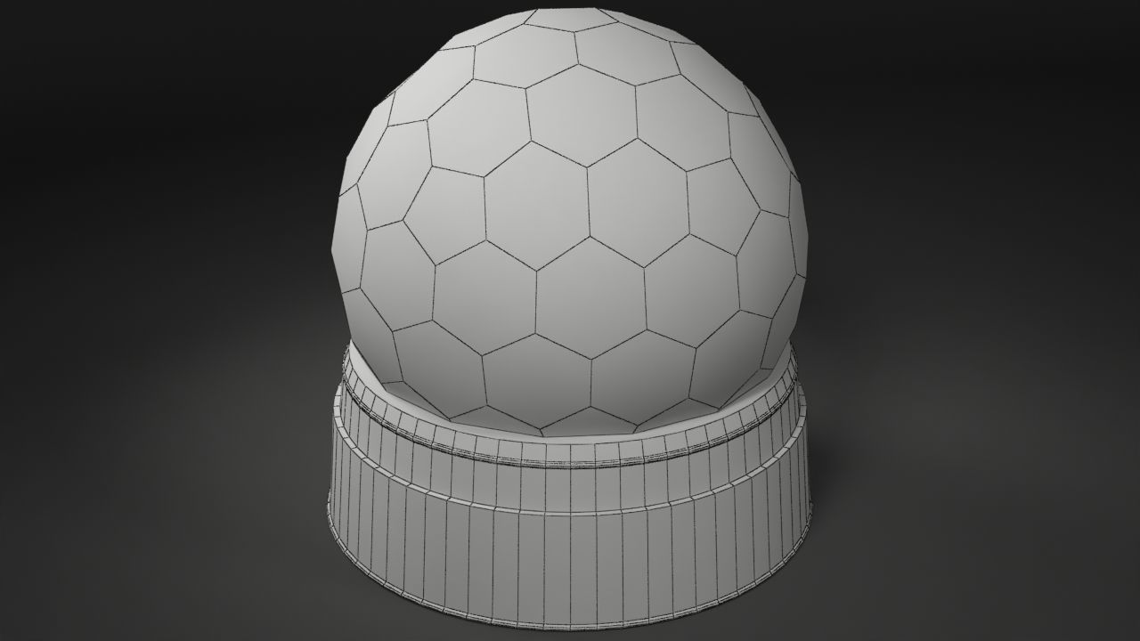 Christmas Snow Globe Low-poly 3D model_4