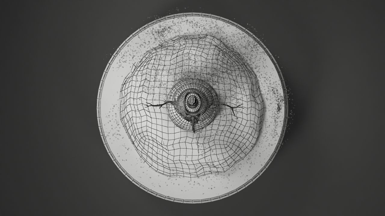 Christmas Snow Globe Low-poly 3D model_8