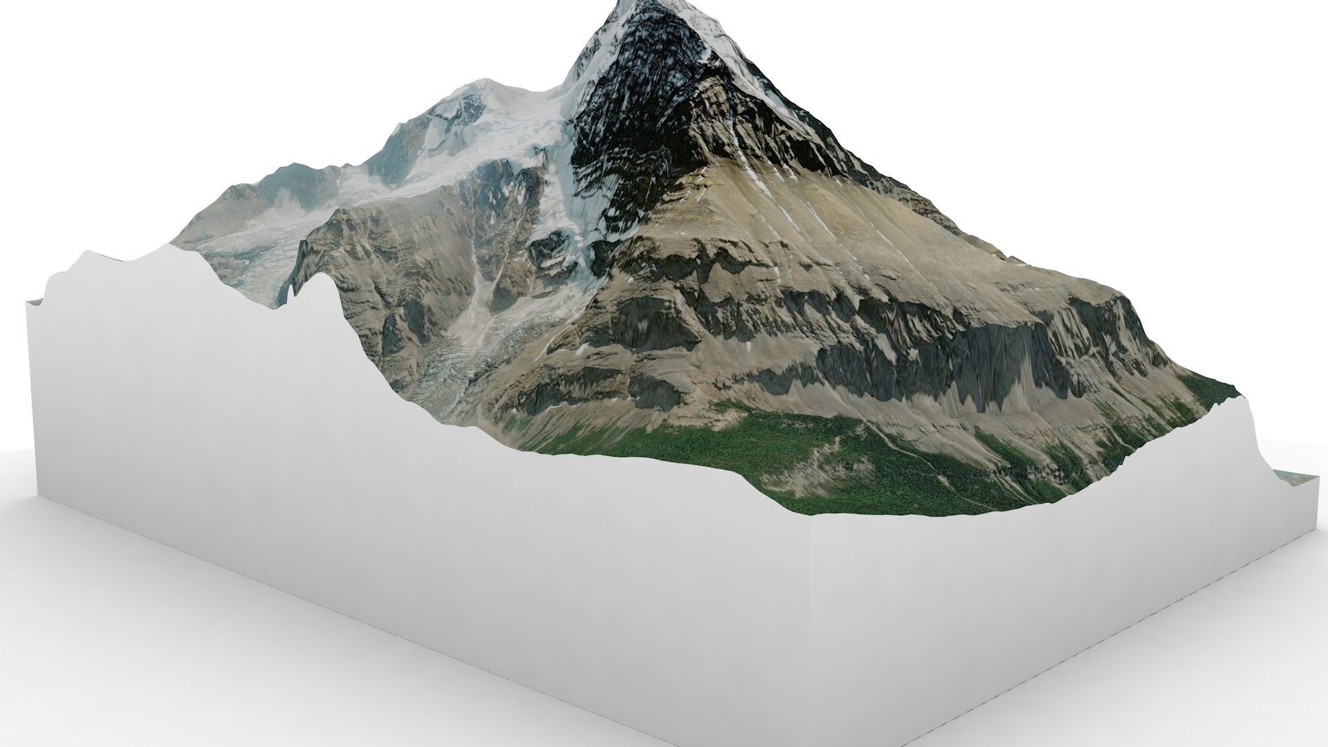 Mount Robson 3D model_2