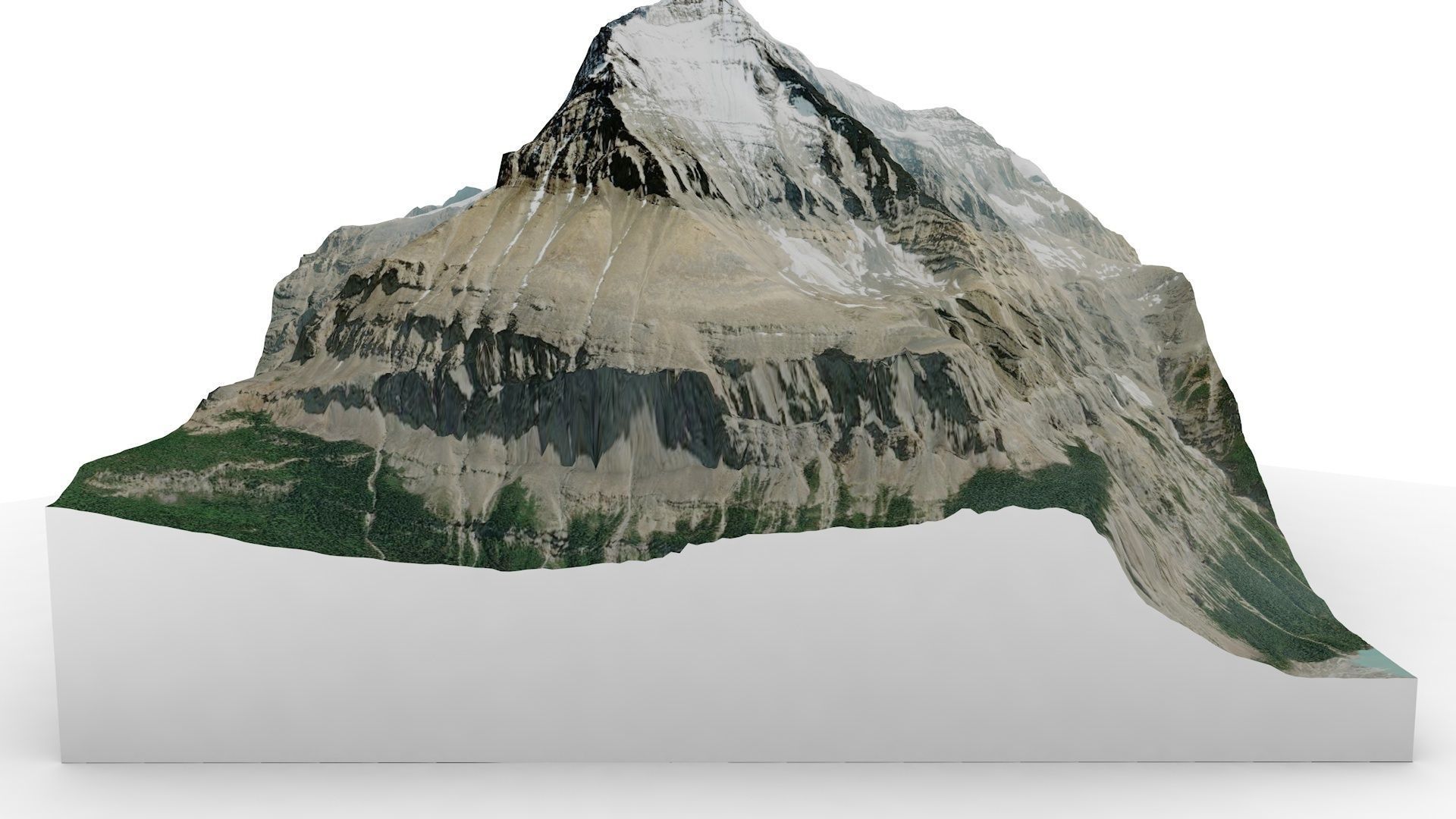 Mount Robson 3D model_1