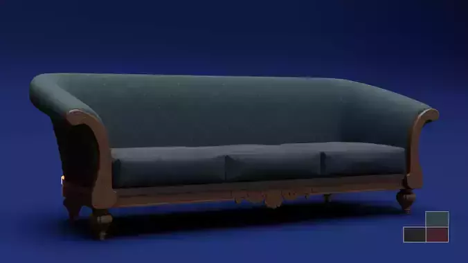 Luxury Classic 3 Seats Sofa