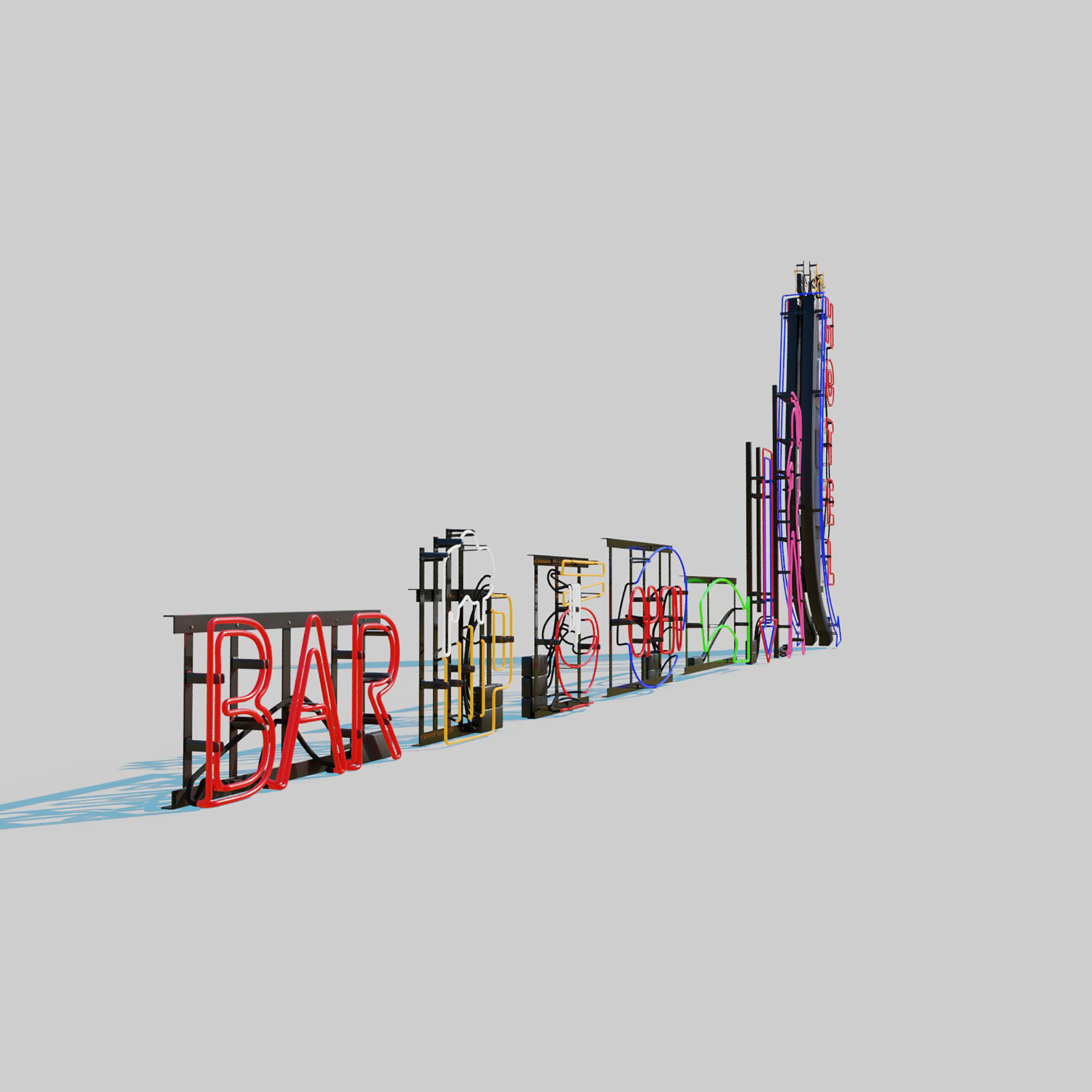 Neon Signs 3D model_8