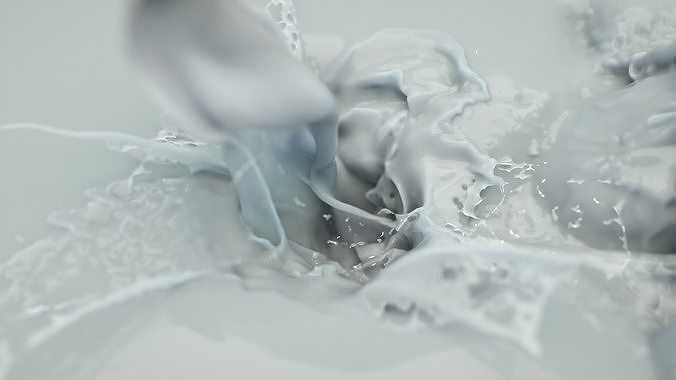 Chocolate Splash Animated 3D model