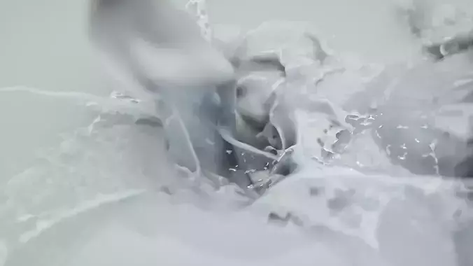 Chocolate Splash Animated 3D model