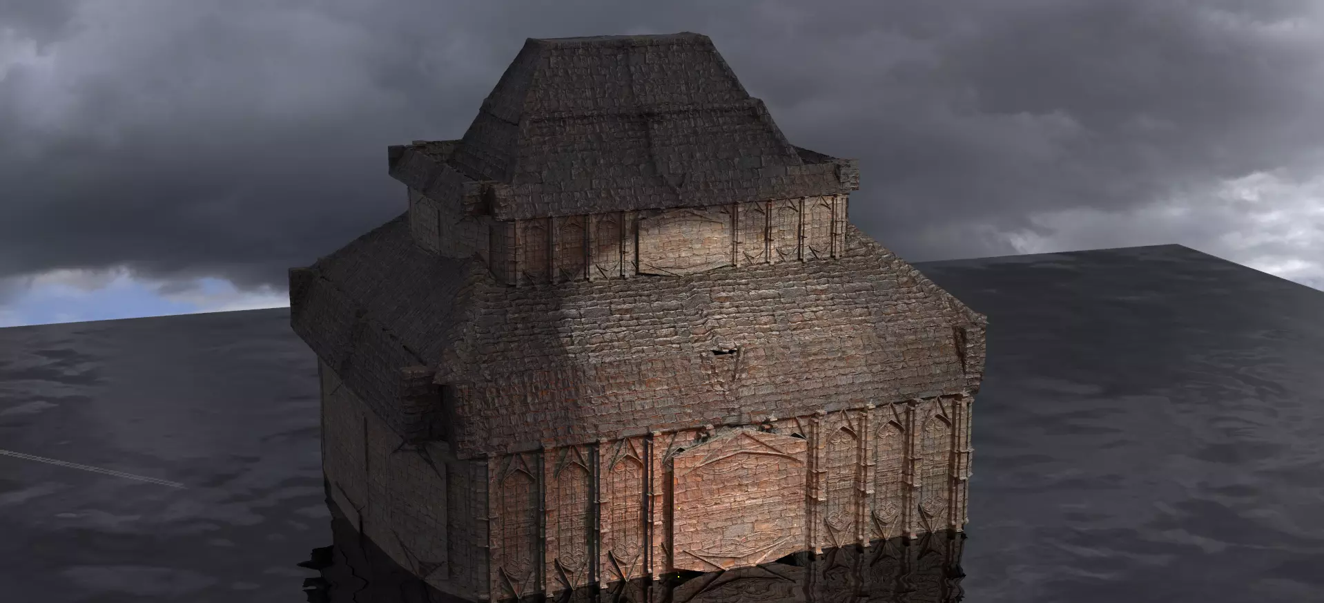 Lizard Town Hall 4  3D model_0