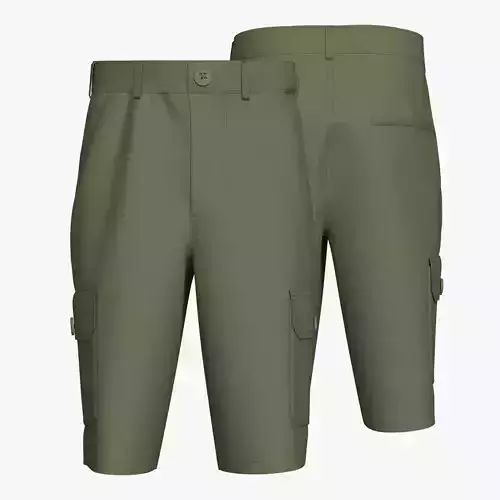 Men Cotton Cargo Short Pants