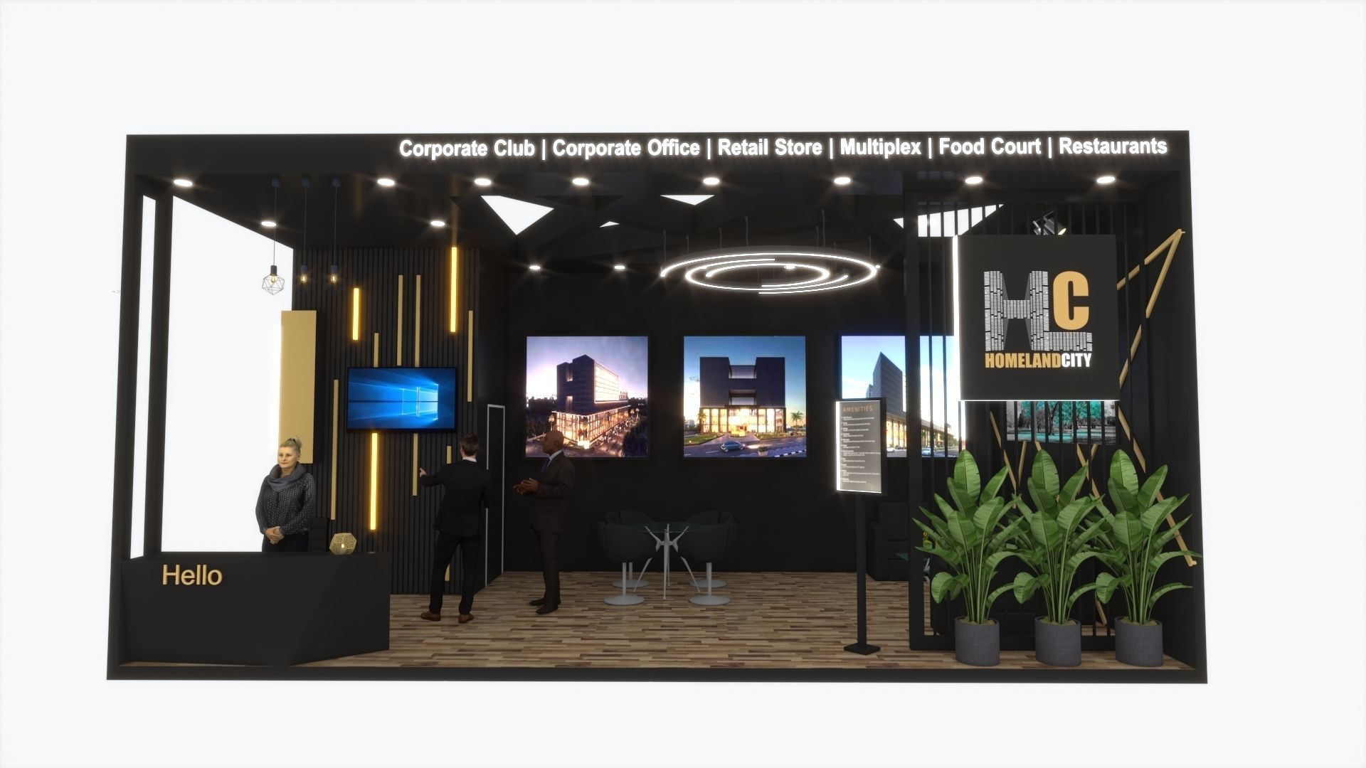 8 x 4 Exhibition stand Design  3D model_4