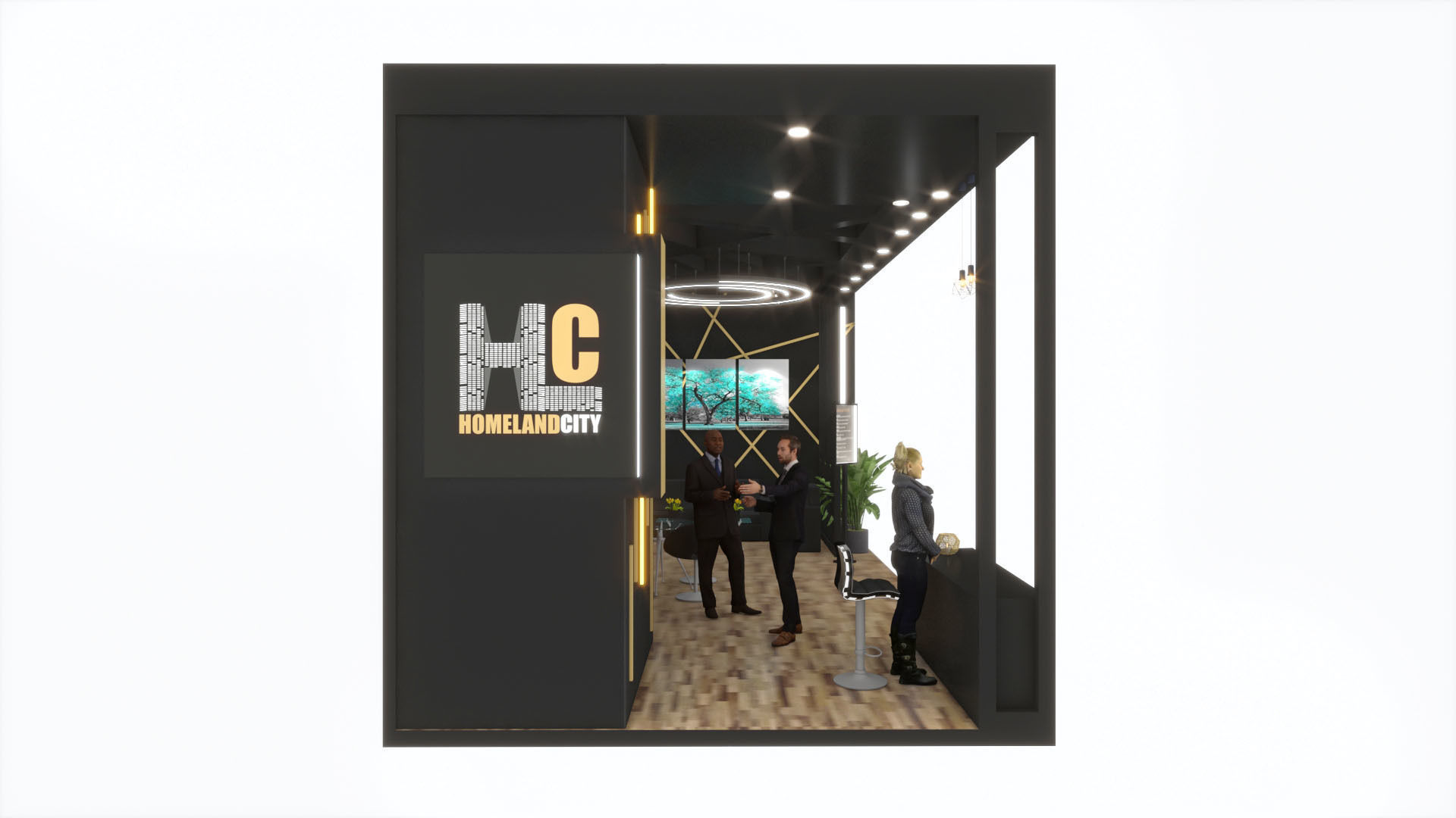 8 x 4 Exhibition stand Design  3D model_6