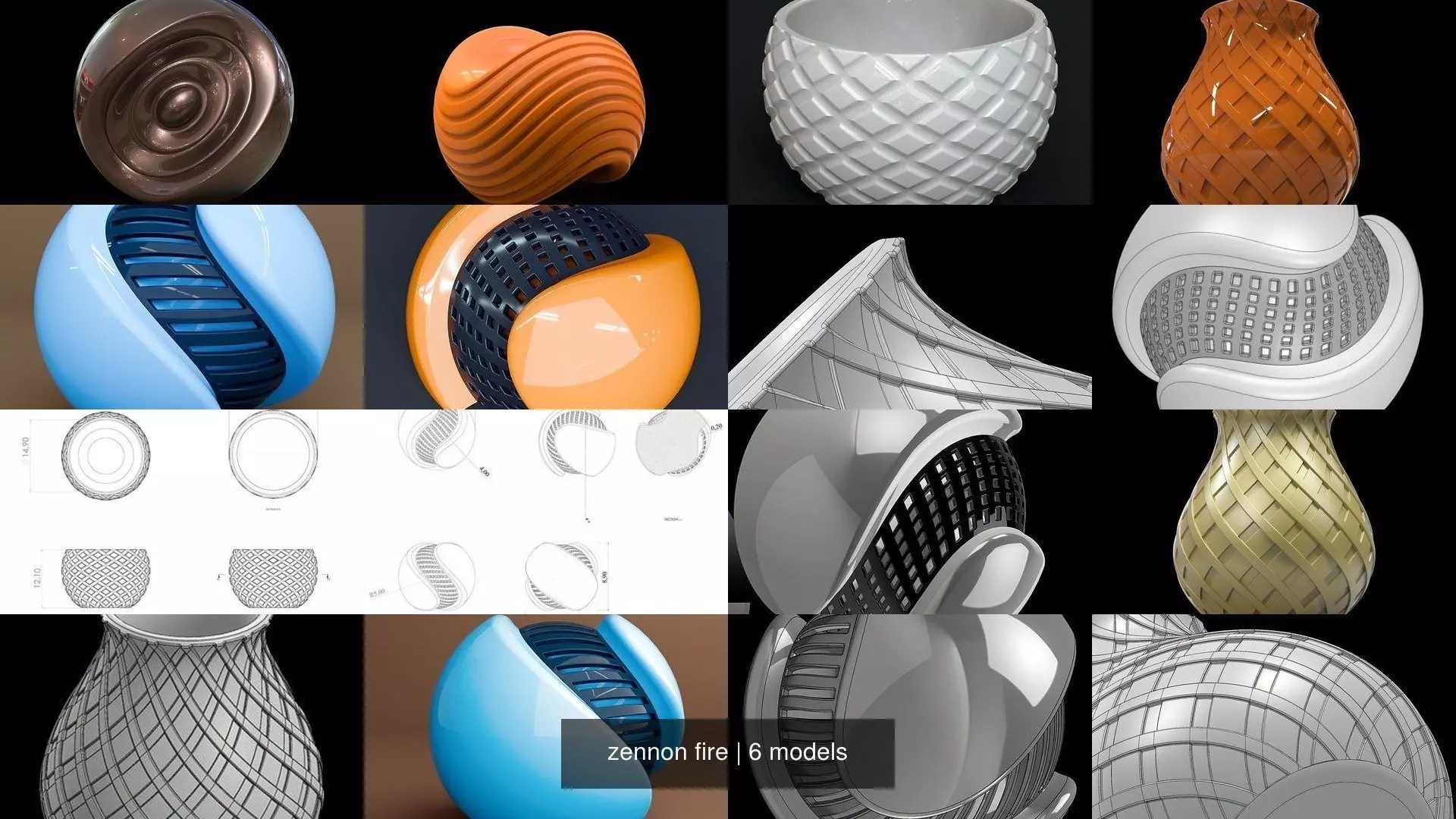 zennon fire 3D Model Collection_0