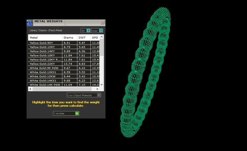 Common bangle for women  3D print model_3