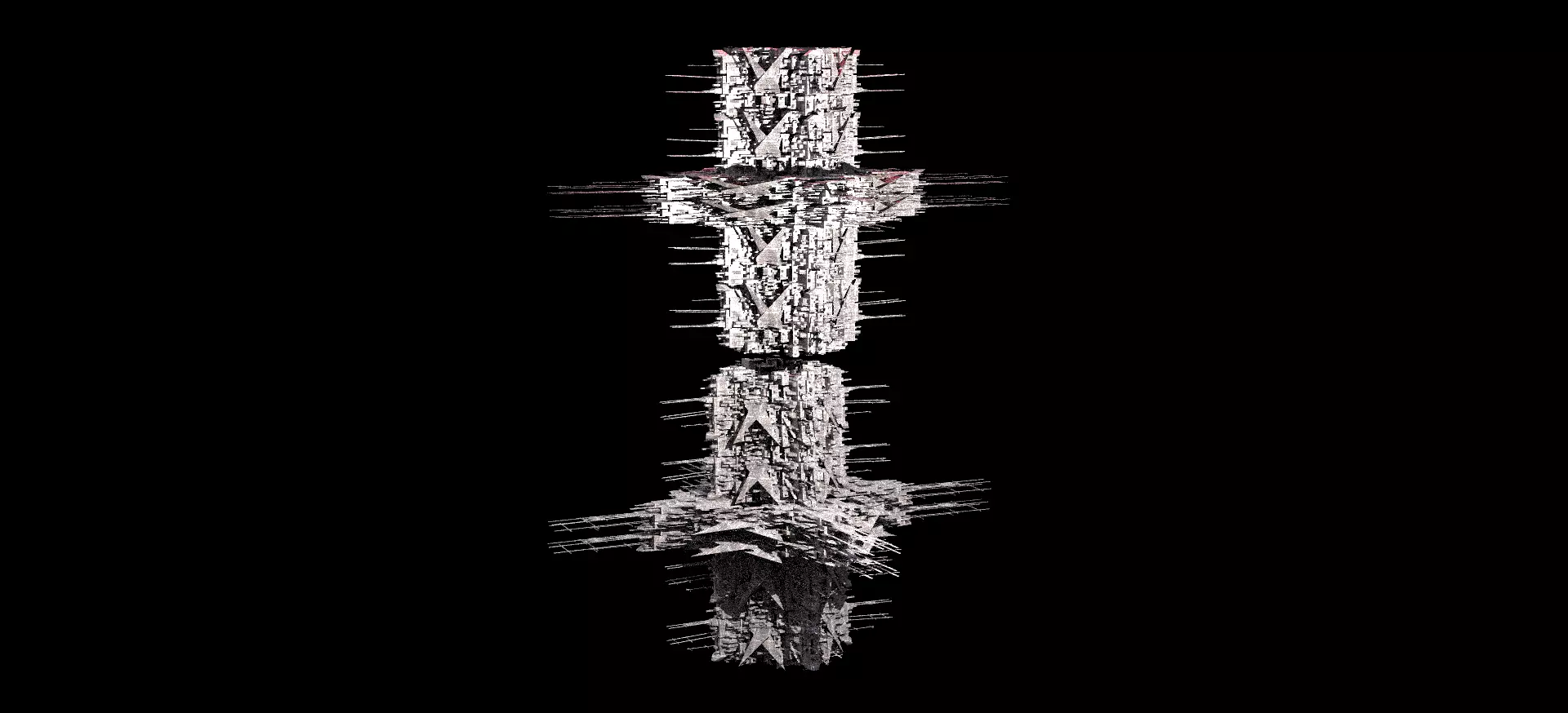 Mega Sci-Fi city Space station Kit bash 6 3D model_0