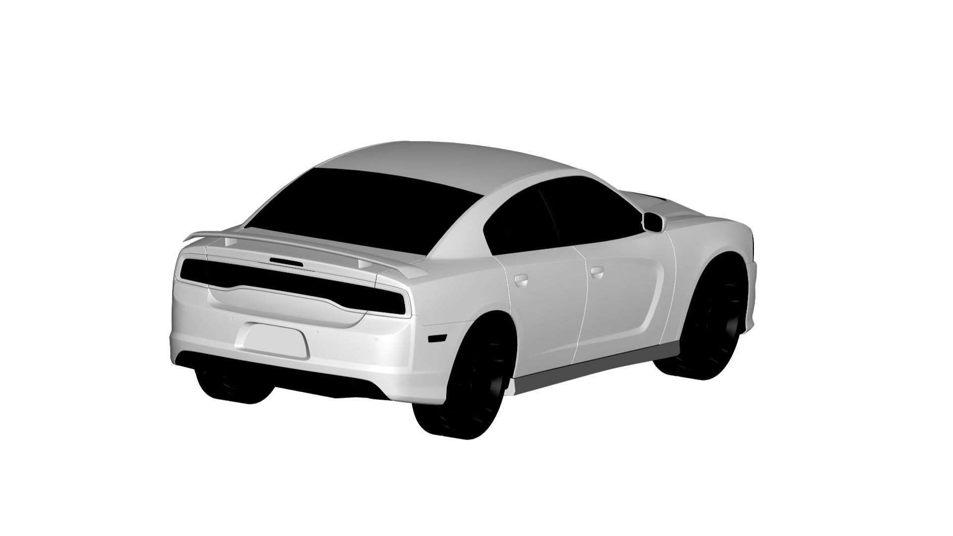 Dodge Charger srt  3D model_1