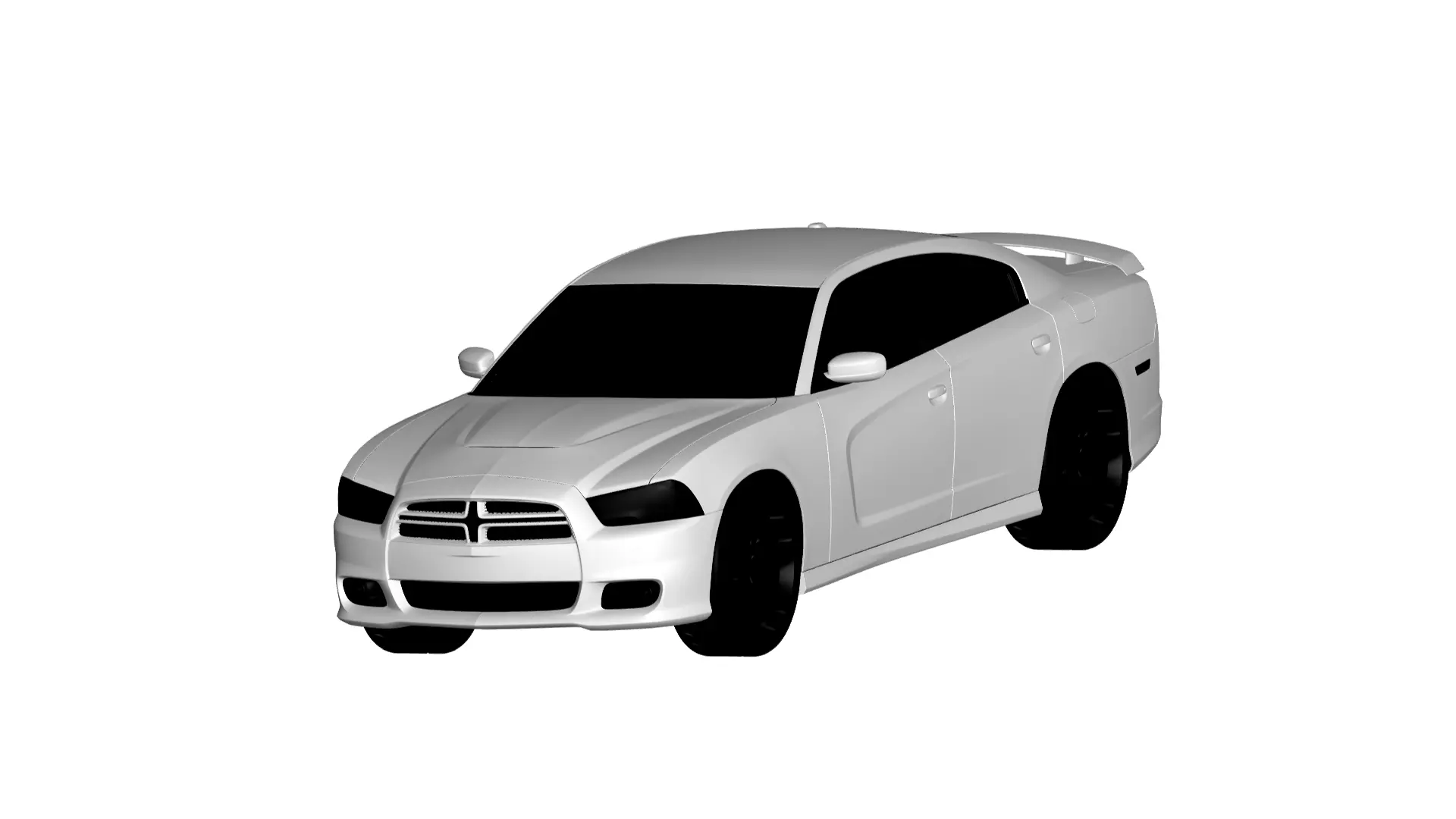 Dodge Charger srt  3D model_0
