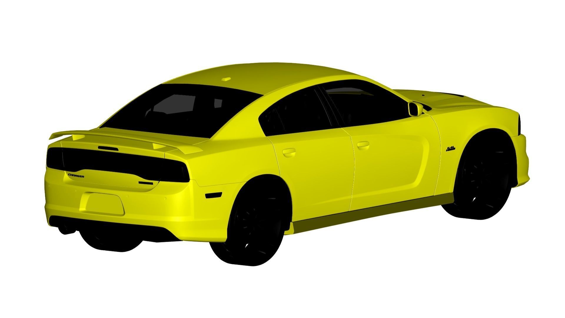 Dodge Charger srt 8  3D model_1