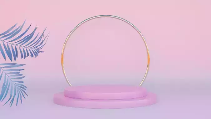 Display Podium Low-poly 3D model