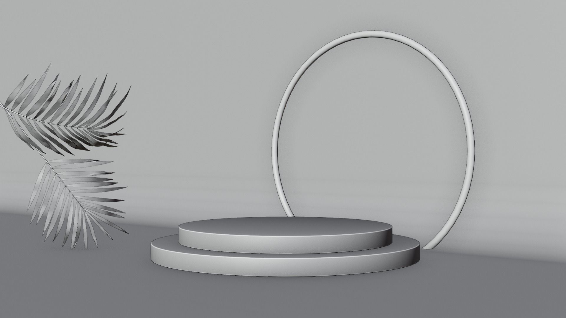 Display Podium Low-poly 3D model_6