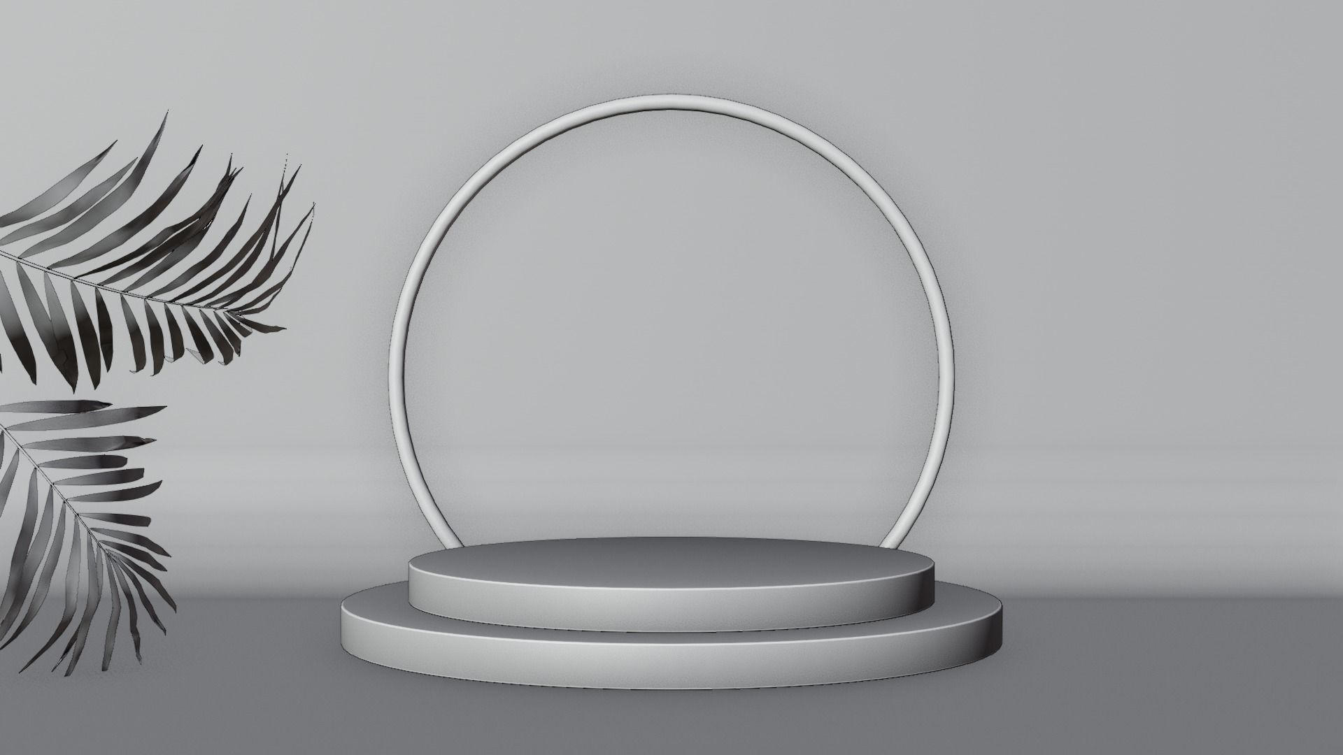 Display Podium Low-poly 3D model_3