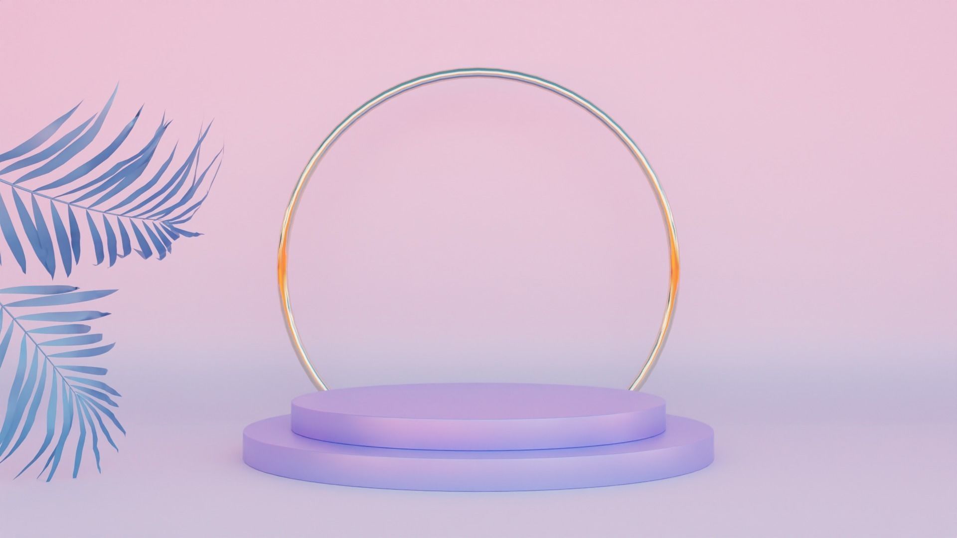 Display Podium Low-poly 3D model_1