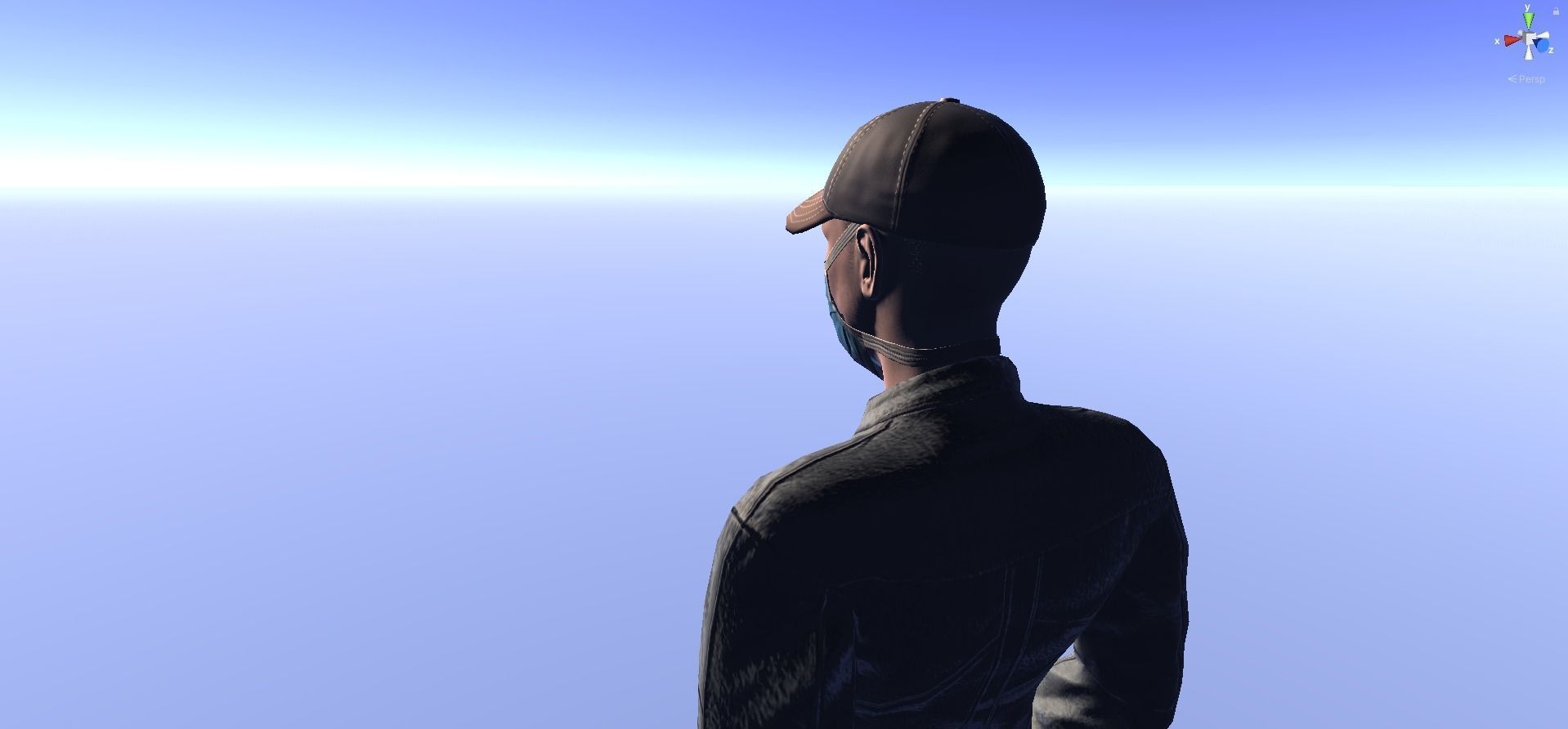 Andy - animated rigged Survivor Man Low-poly 3D model_5