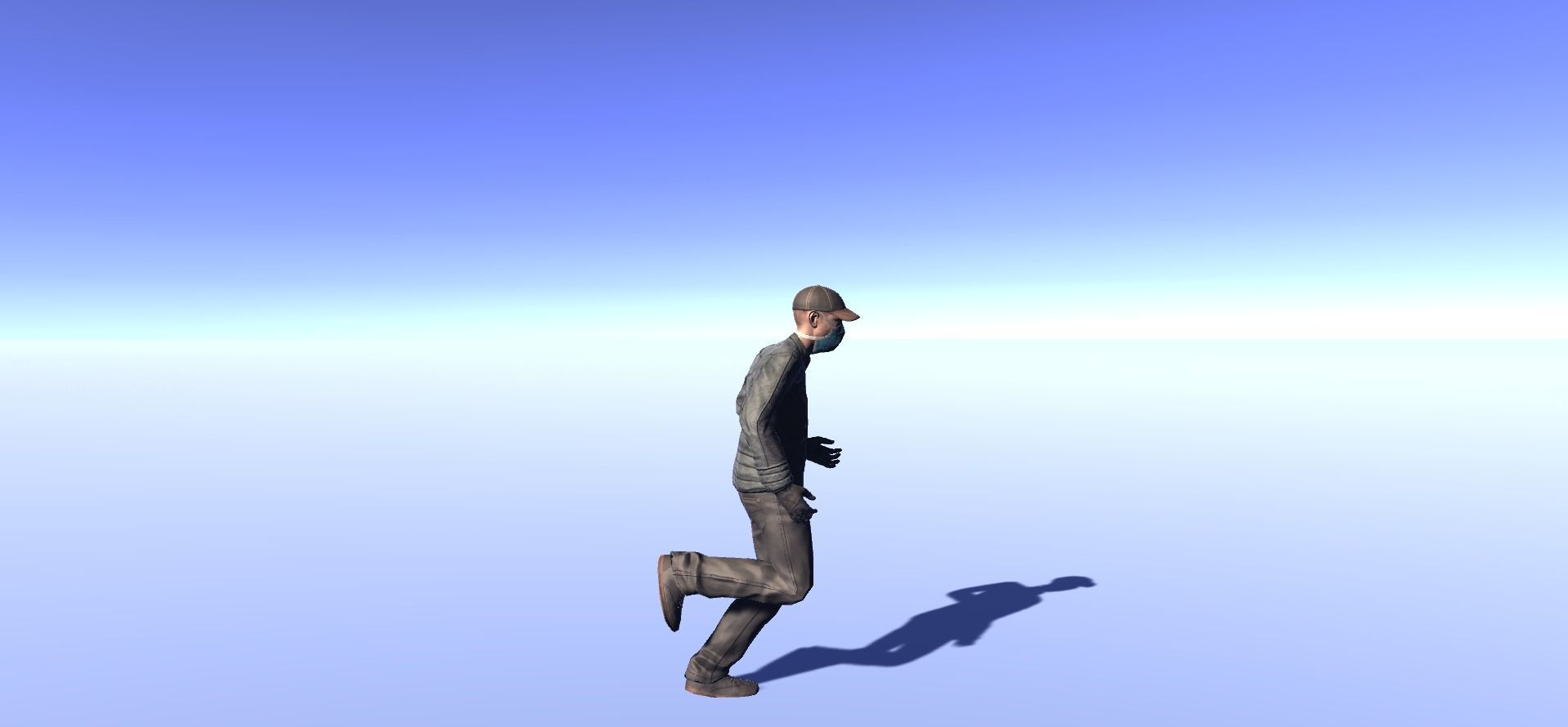 Andy - animated rigged Survivor Man Low-poly 3D model_16