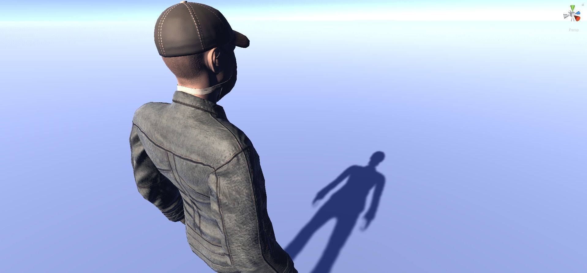 Andy - animated rigged Survivor Man Low-poly 3D model_4