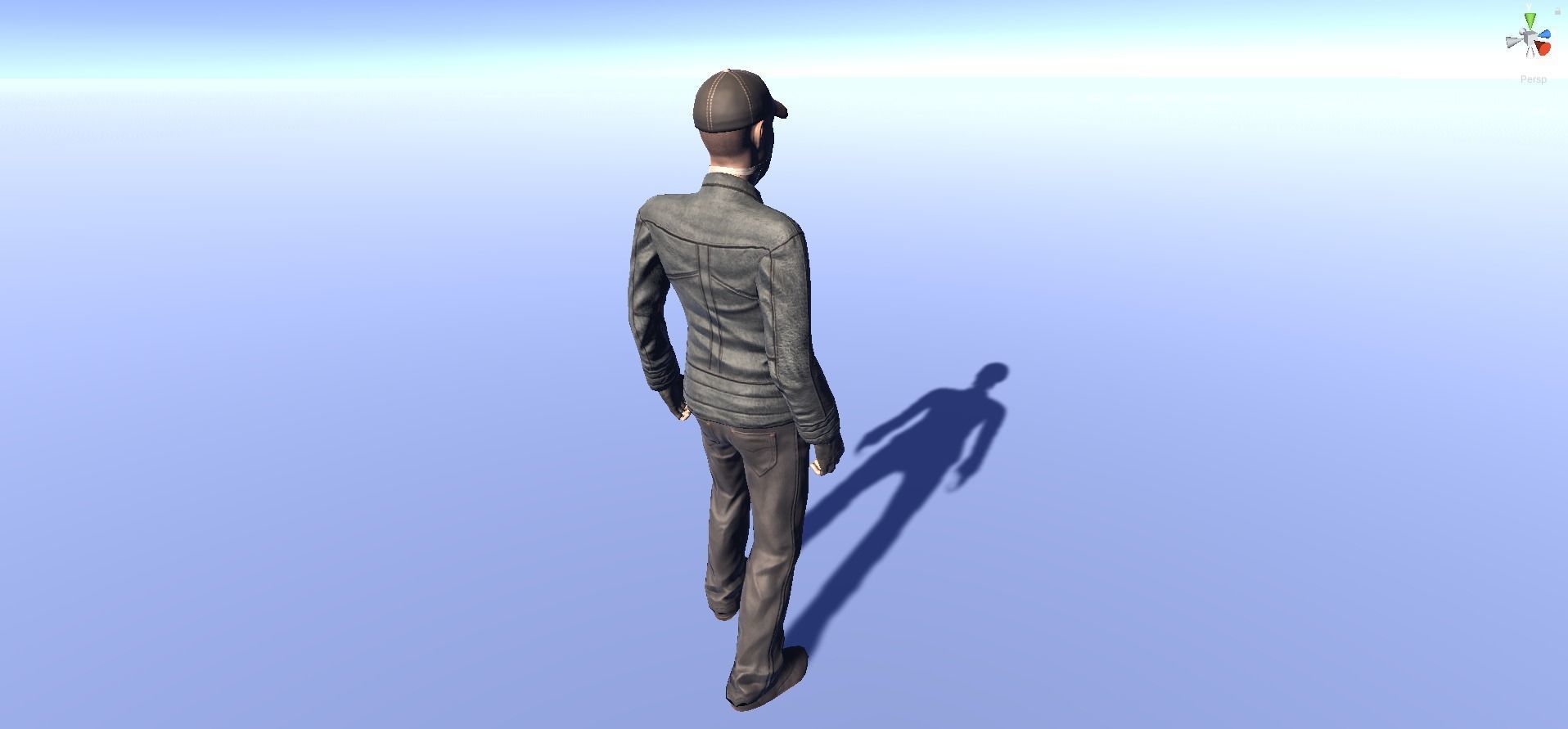 Andy - animated rigged Survivor Man Low-poly 3D model_11