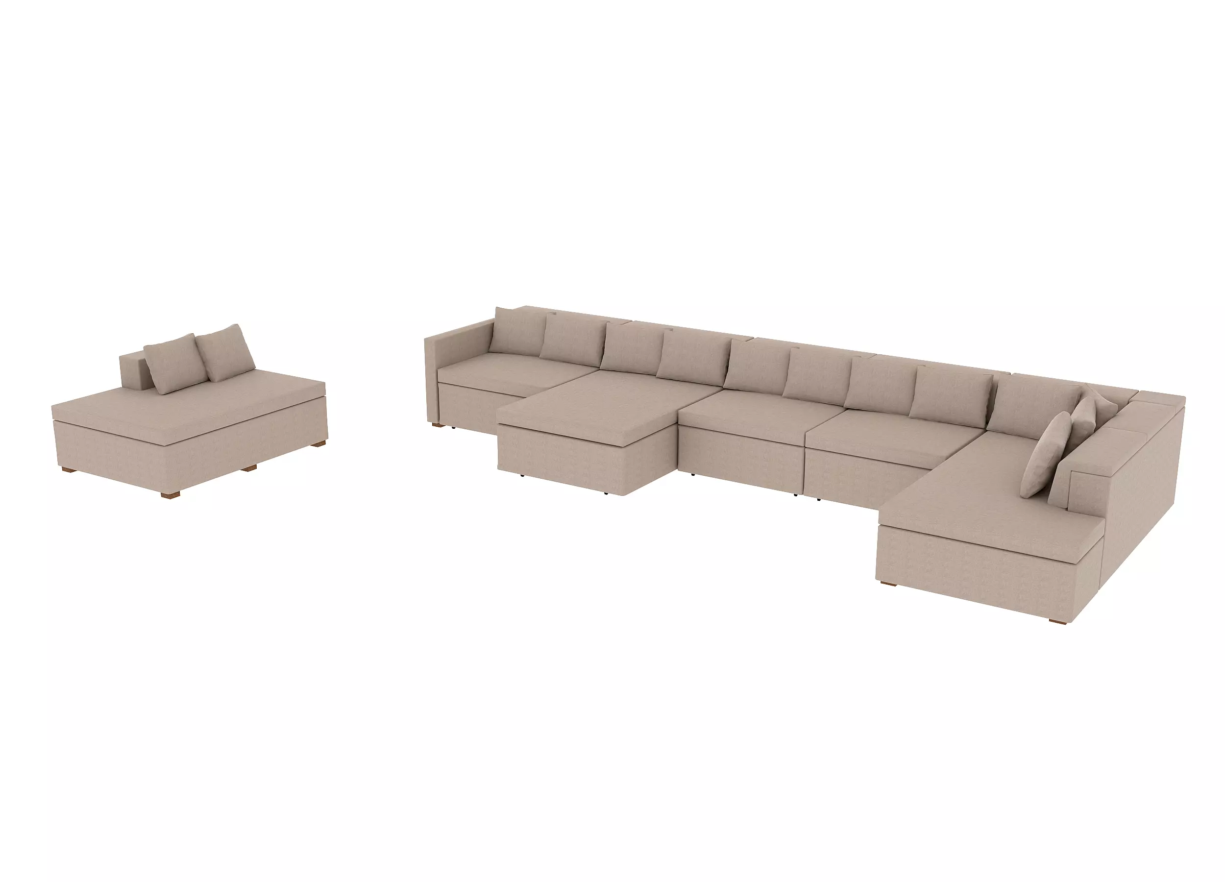 Monaco Sofa ready to render 3D model_0