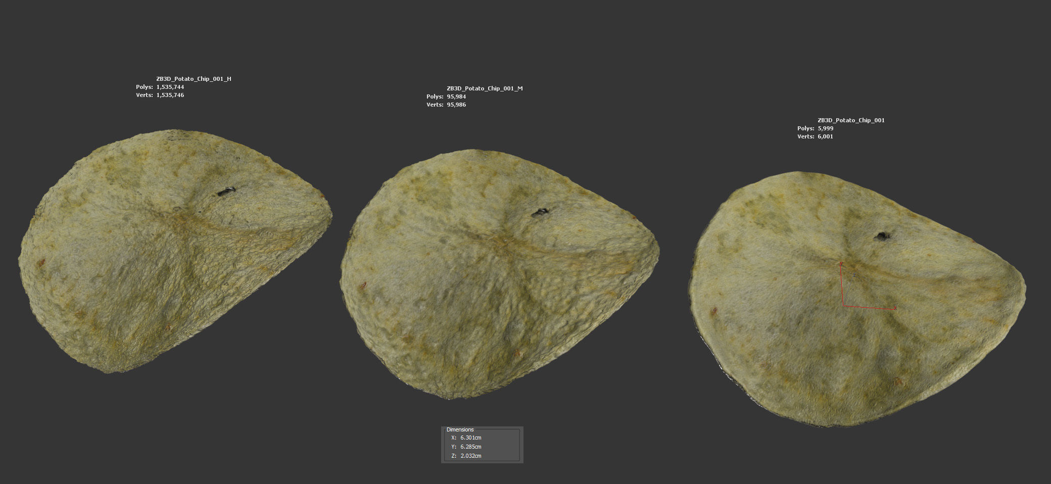 Potato Chips 3D model_5