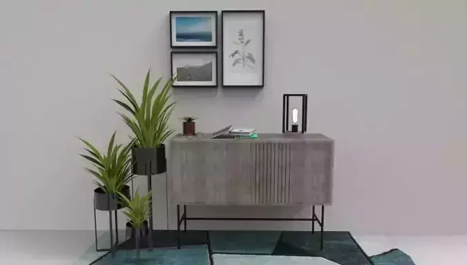 Modern Metal-Wood table lamp