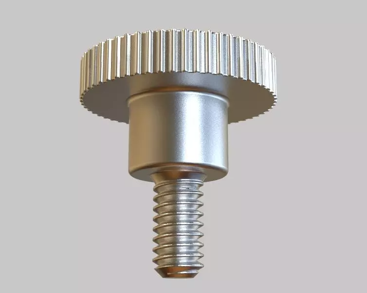 M5 x 10mm Knurled High Thumb Screws 3D print model_0