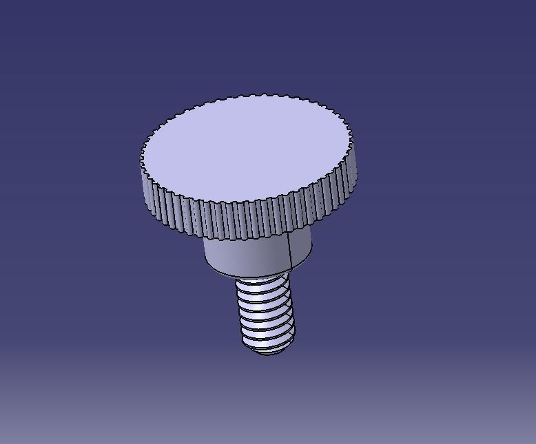 M5 x 10mm Knurled High Thumb Screws 3D print model_19