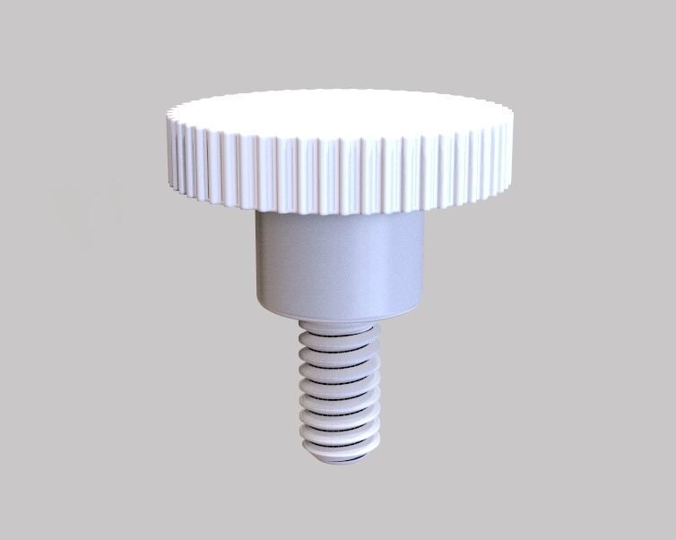 M5 x 10mm Knurled High Thumb Screws 3D print model_26