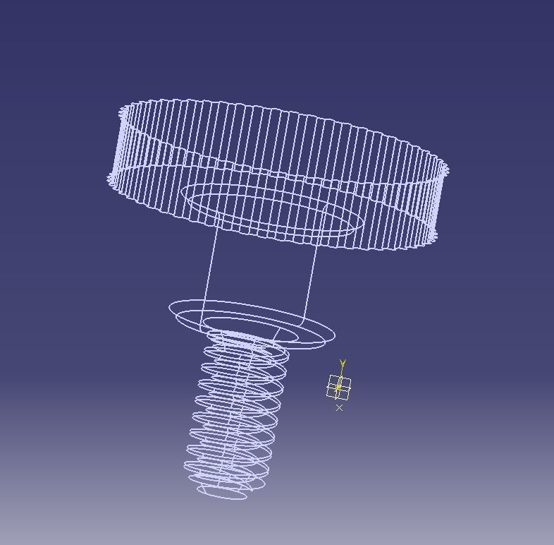 M5 x 10mm Knurled High Thumb Screws 3D print model_11