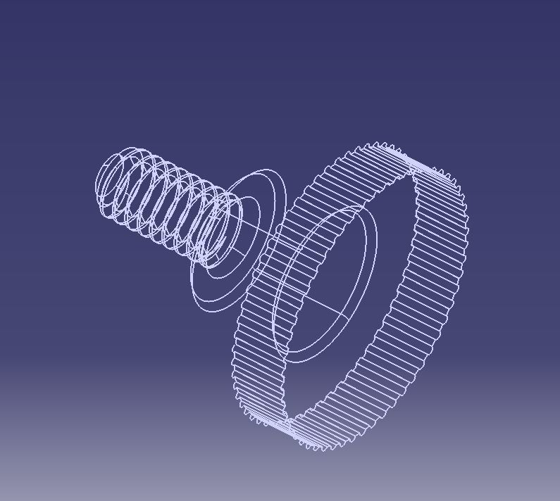 M5 x 10mm Knurled High Thumb Screws 3D print model_24