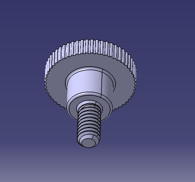 M5 x 10mm Knurled High Thumb Screws 3D print model_21