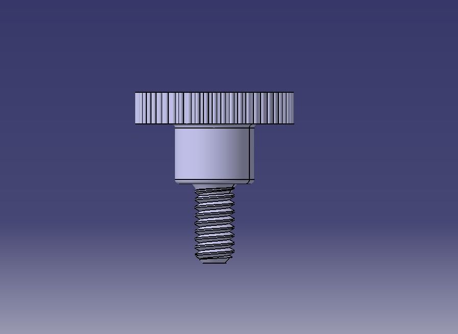 M5 x 10mm Knurled High Thumb Screws 3D print model_4