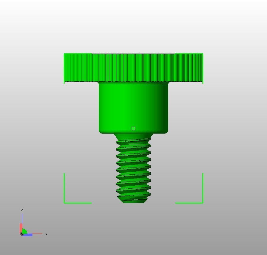 M5 x 10mm Knurled High Thumb Screws 3D print model_13