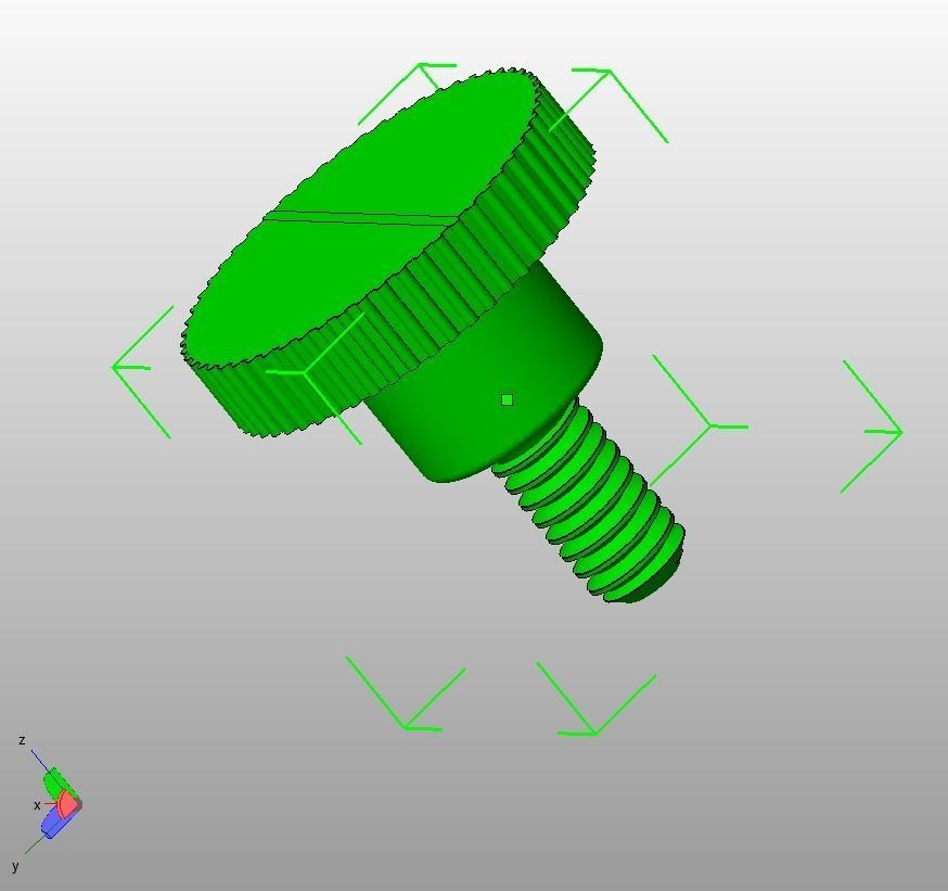 M5 x 10mm Knurled High Thumb Screws 3D print model_17