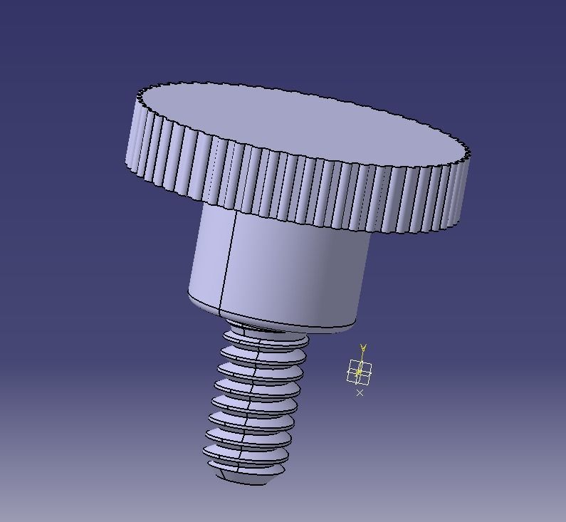 M5 x 10mm Knurled High Thumb Screws 3D print model_10