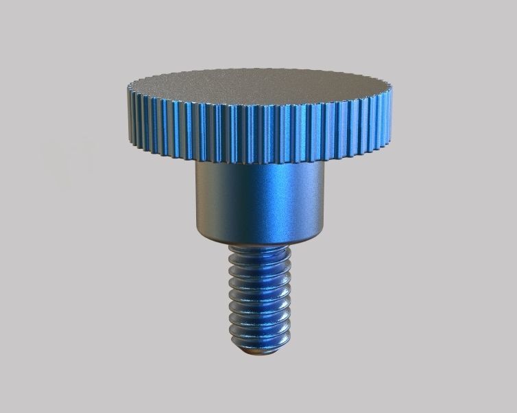 M5 x 10mm Knurled High Thumb Screws 3D print model_39