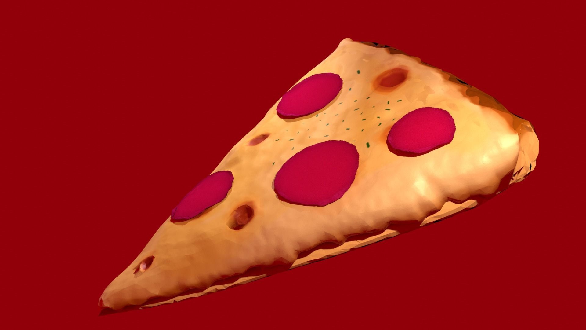 Pizza Slice 3D model_2