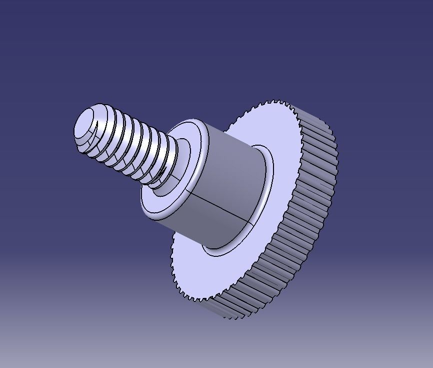 M4 x 10mm Knurled High Thumb Screws 3D print model_24