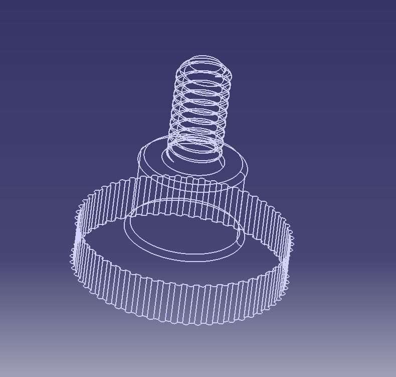 M4 x 10mm Knurled High Thumb Screws 3D print model_5